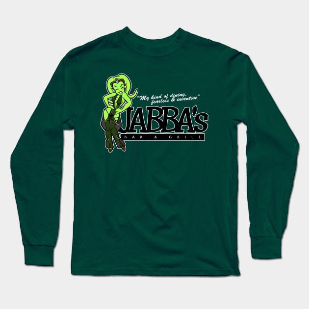 Jabbas Bar & Grill Long Sleeve T-Shirt by boltfromtheblue